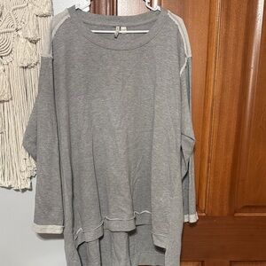 Catos Gray and Cream Long Sleeve Shirt